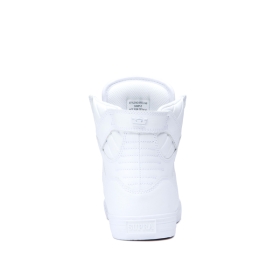 Tenis Altos Supra SKYTOP Hombre Blancas/Blancas (MX-44879)